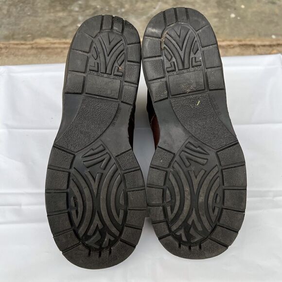 Dr Martens England Brown Leather 8595 Air Walk Platform Ankle Boots Sz WO 8 US - Picture 3 of 11